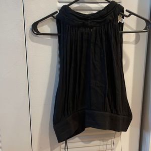 Black High Neck Keyhole Tank